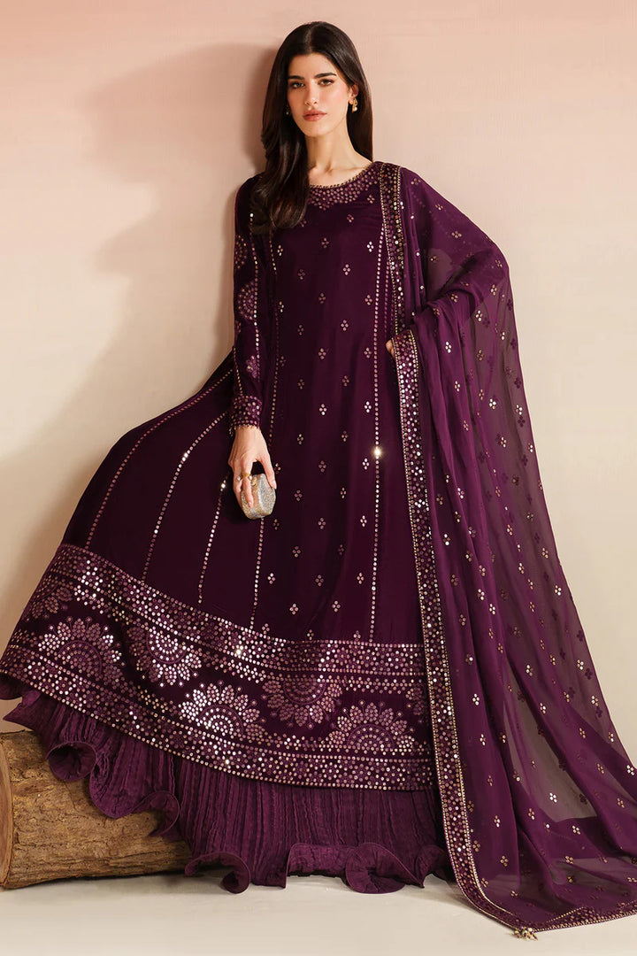 Jazmin | Velvet Vogue '25 | Embroidered Velvet Formal VVF D-1 - House of Ayeza