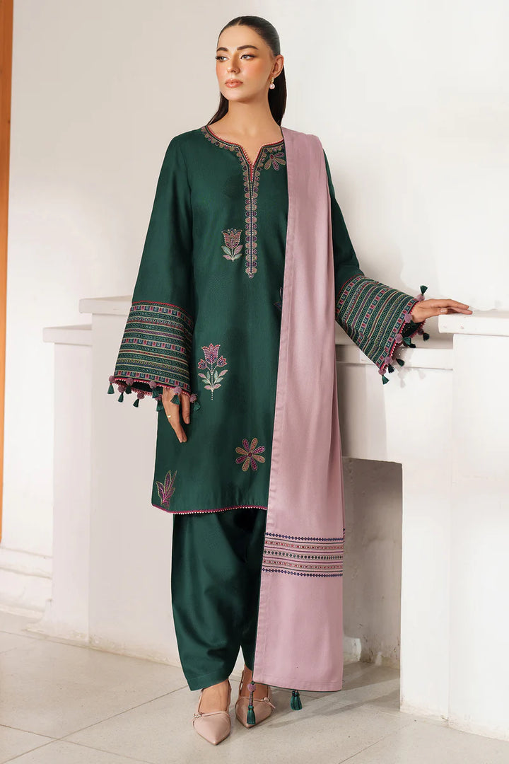 Jazmin | New Arrivals | EMBROIDERED JACQUARD KHADDAR RTW-1248 - House of Ayeza