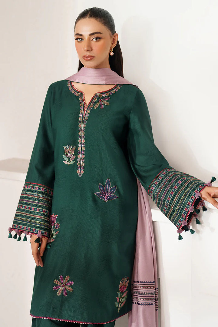 Jazmin | New Arrivals | EMBROIDERED JACQUARD KHADDAR RTW-1248 - House of Ayeza
