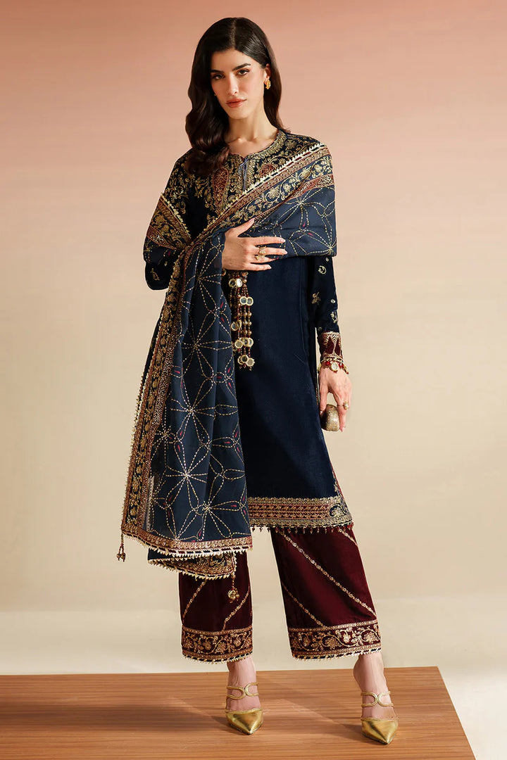 Jazmin | Velvet Vogue '25 | Embroidered Velvet Formal VVF D-7 - House of Ayeza