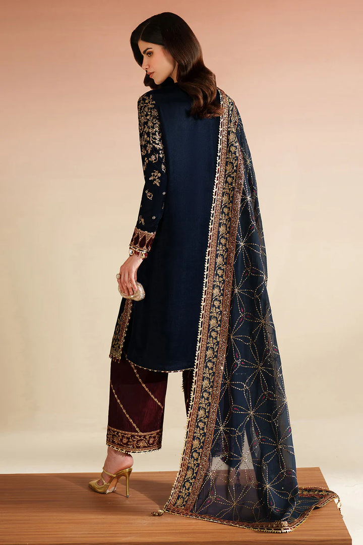 Jazmin | Velvet Vogue '25 | Embroidered Velvet Formal VVF D-7 - House of Ayeza