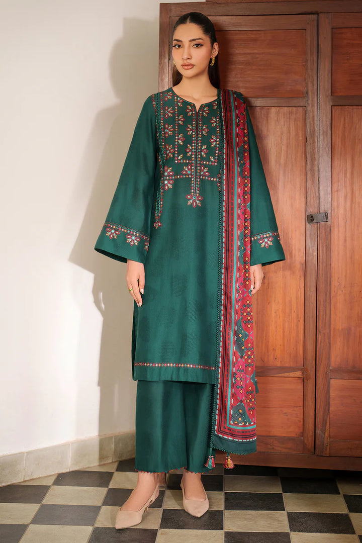 Jazmin | New Arrivals | EMBROIDERED JACQUARD KHADDAR UW-0146 - House of Ayeza