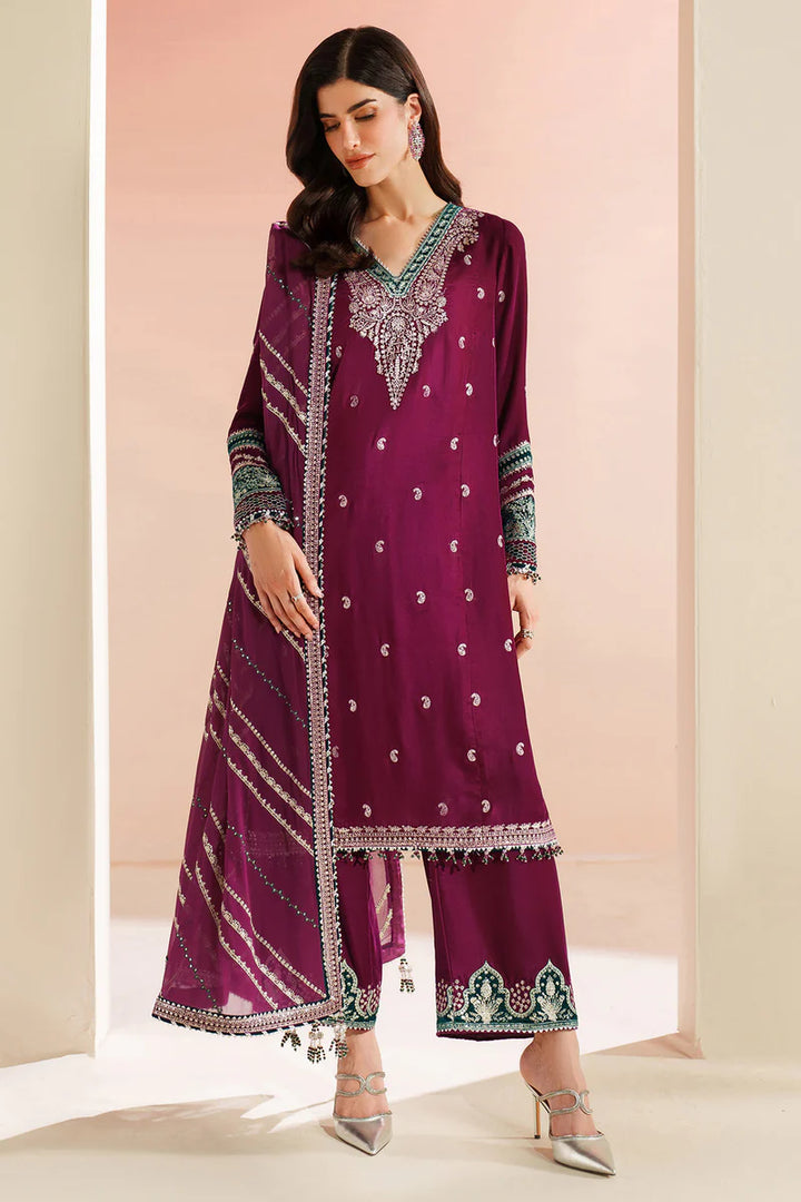 Jazmin | Velvet Vogue '25 | Embroidered Velvet Formal VVF D-6 - House of Ayeza