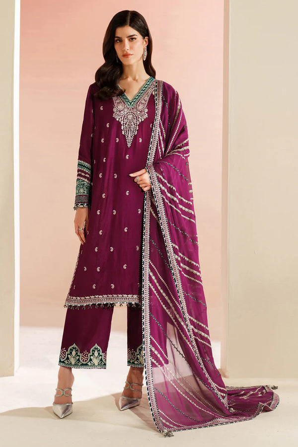 Jazmin | Velvet Vogue '25 | Embroidered Velvet Formal VVF D-6 - House of Ayeza