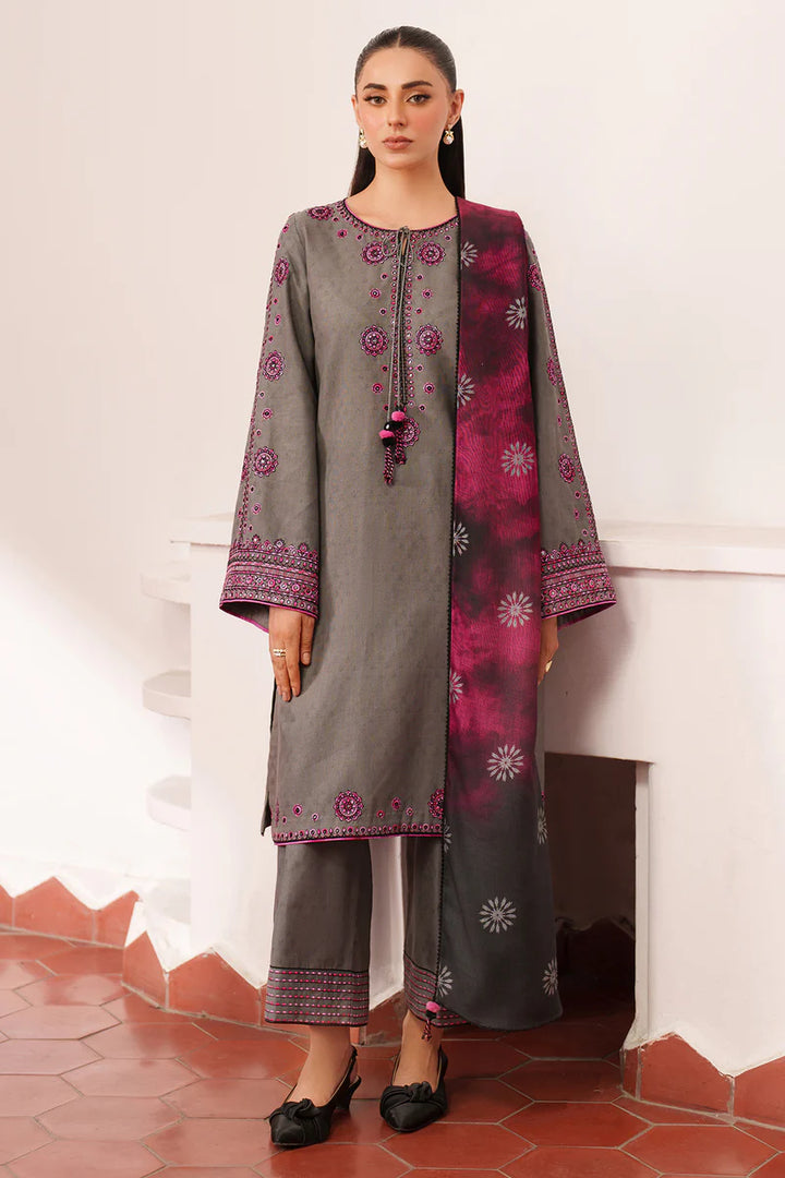Jazmin | New Arrivals | EMBROIDERED JACQUARD KHADDAR UW-0151 - House of Ayeza