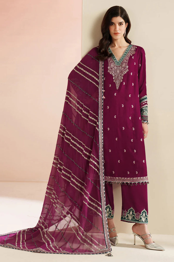Jazmin | Velvet Vogue '25 | Embroidered Velvet Formal VVF D-6 - House of Ayeza