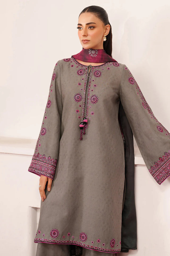 Jazmin | New Arrivals | EMBROIDERED JACQUARD KHADDAR UW-0151 - House of Ayeza