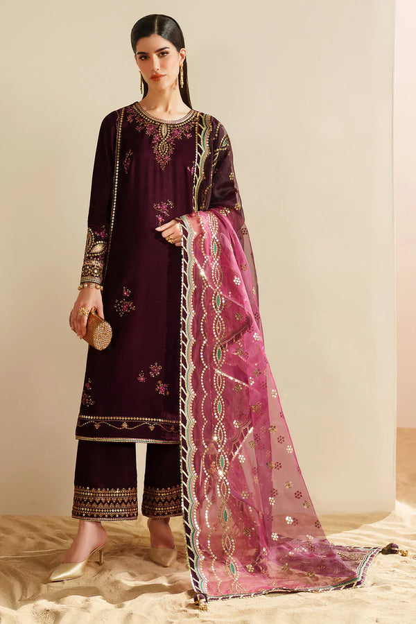 Jazmin | Velvet Vogue '25 | Embroidered Velvet Formal VVF D-4 - House of Ayeza
