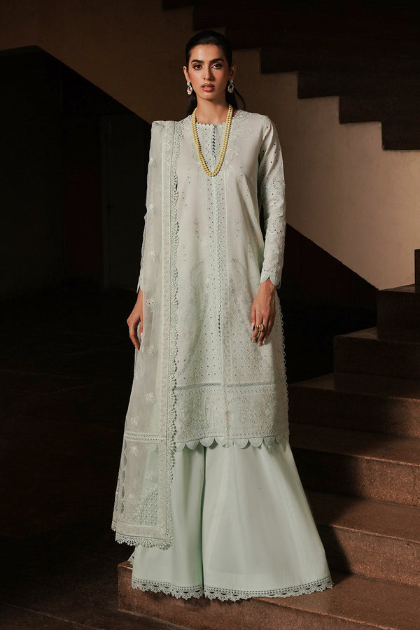 Afrozeh | Chikankari Lawn '24 | Celadon