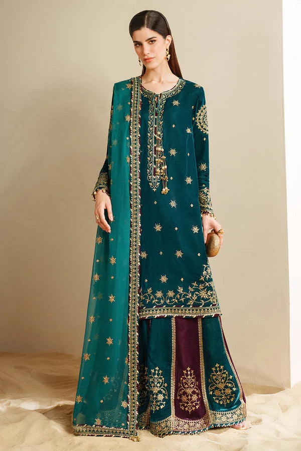 Jazmin | Velvet Vogue '25 | Embroidered Velvet Formal VVF D-8 - House of Ayeza