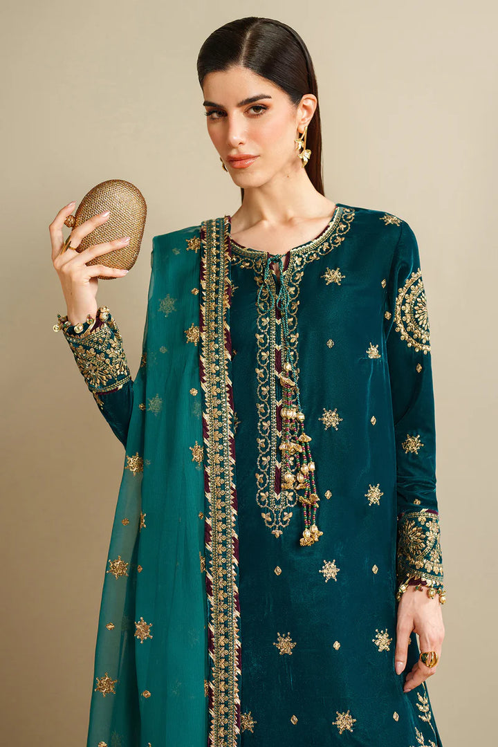 Jazmin | Velvet Vogue '25 | Embroidered Velvet Formal VVF D-8 - House of Ayeza