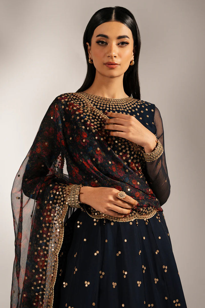 Jazmin | New Arrivals | EMBROIDERED CHIFFON UC-3073 - House of Ayeza