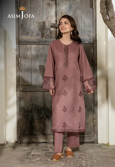 Asim Jofa | AJPB-100 EMBROIDERED CAMBRIC 2 PCS - House of Ayeza