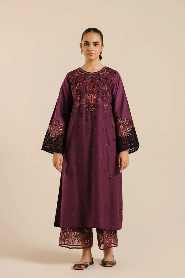 Ethnic | EMBROIDERED SUIT | E2711/103/520 - House of Ayeza