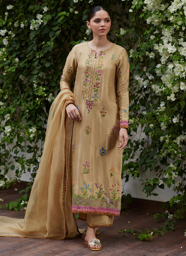 Farah Talib Aziz | Tara Luxe II | Sintra Embroidered Raw Silk