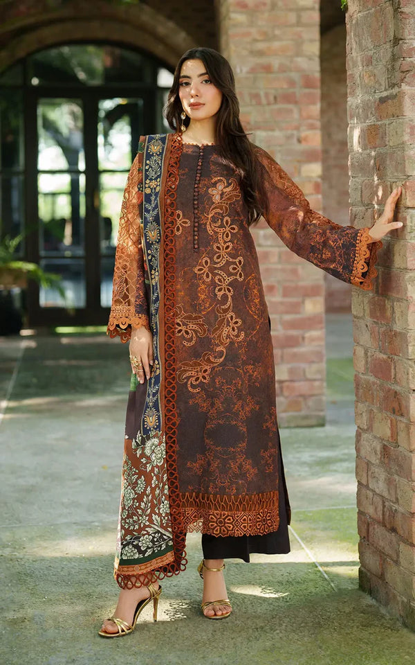 Asifa & Nabeel | Meraki Winter 25 | Forest Calm | 3pcs Embroidered Winter - House of Ayeza