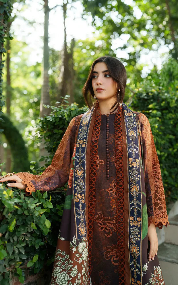 Asifa & Nabeel | Meraki Winter 25 | Forest Calm | 3pcs Embroidered Winter - House of Ayeza