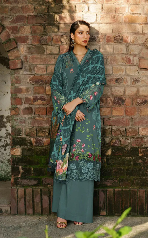 Asifa & Nabeel | Meraki Winter 25 | Frosted Petals | 3pcs Embroidered Winter - House of Ayeza