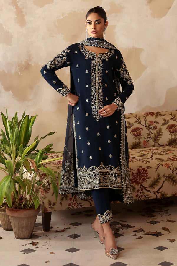 Gulaal | Shehrnaaz Stitched Raw Silk | Leelah