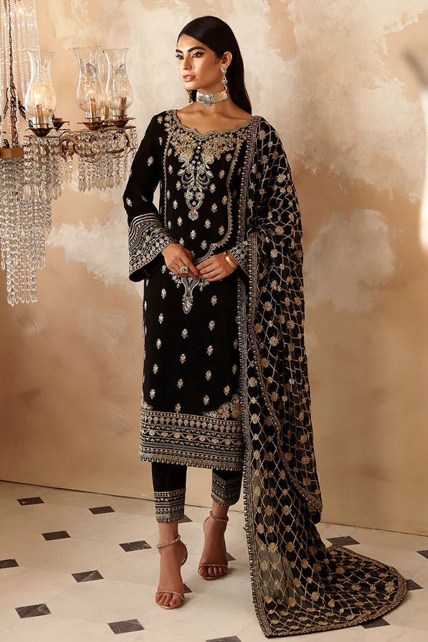 Gulaal | Shehrnaaz Stitched Raw Silk | Inaara