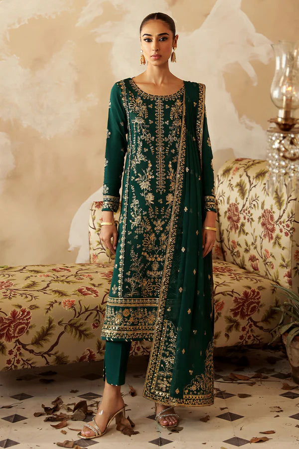 Gulaal | Shehrnaaz Stitched Raw Silk | Parizay