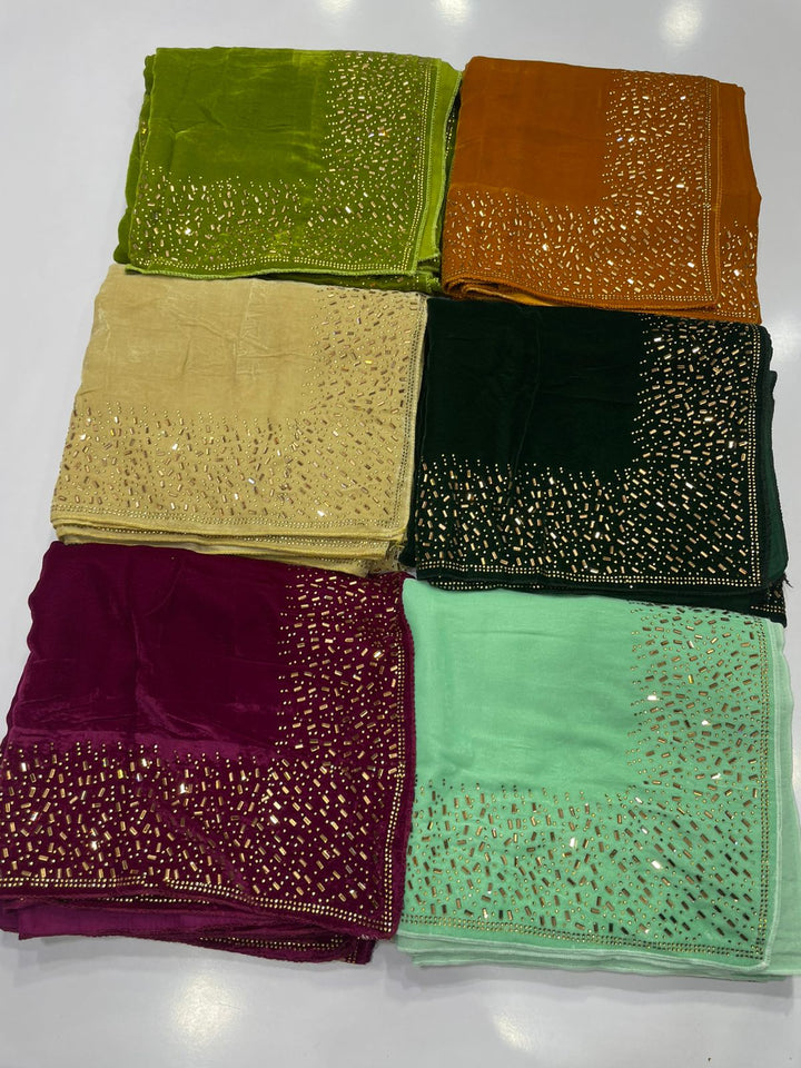 HOA Velvet Shawl - Design 008 - House of Ayeza