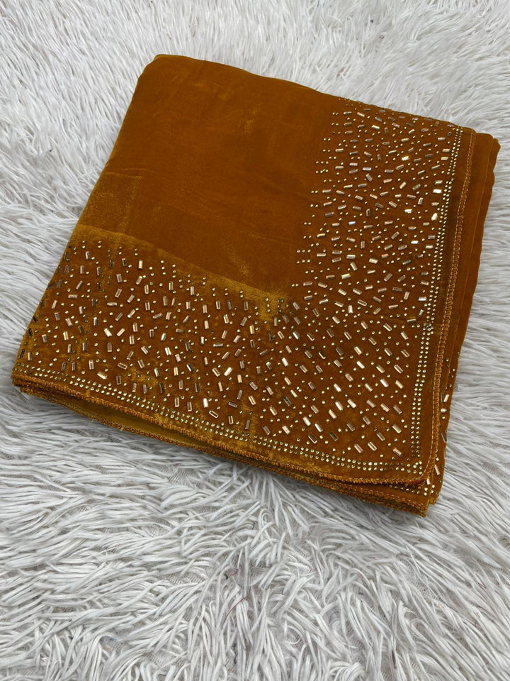 HOA Velvet Shawl - Design 008 - House of Ayeza