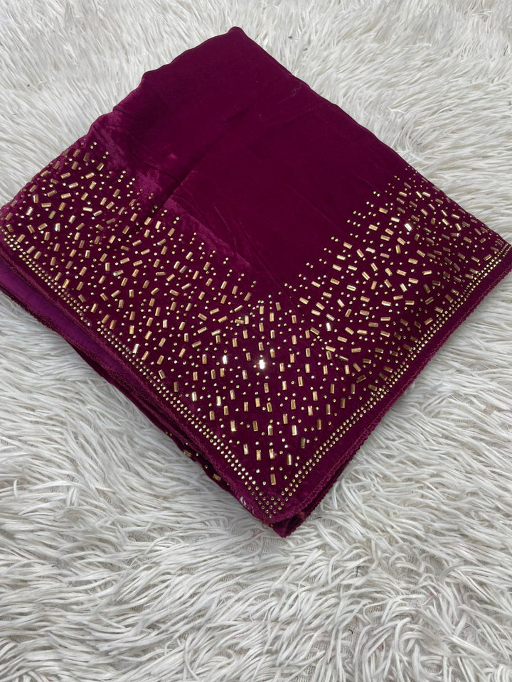 HOA Velvet Shawl - Design 008 - House of Ayeza