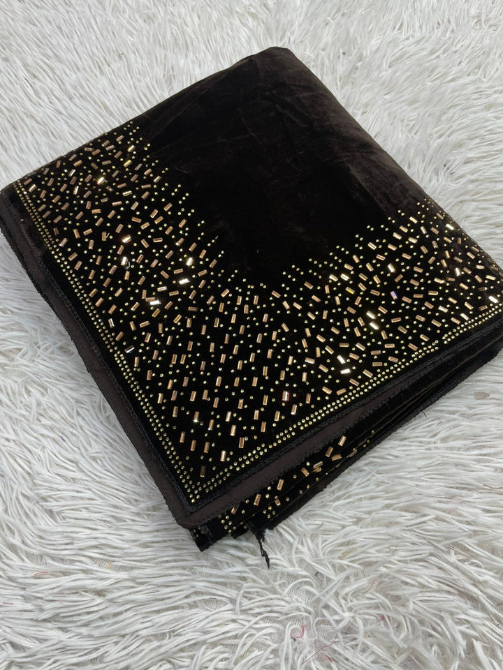 HOA Velvet Shawl - Design 008 - House of Ayeza