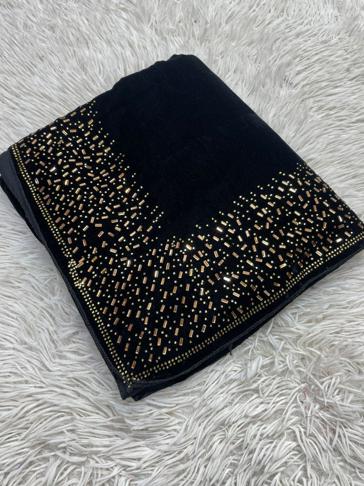 HOA Velvet Shawl - Design 008 - House of Ayeza