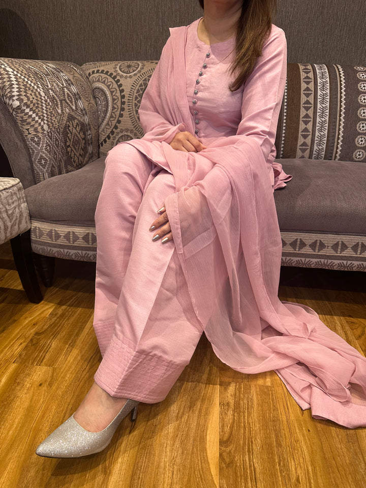 KK Stitches | Farshi Delight Pink - House of Ayeza