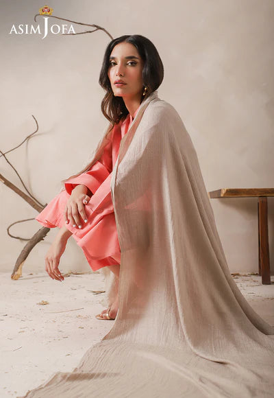 Asim Jofa | TEXTURED SHAWL 1 PC | AJHS-07 - House of Ayeza