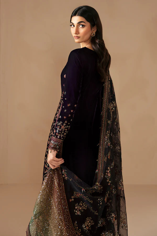 Jazmin | Embroidered Velvet Formal | VF-2027 - House of Ayeza