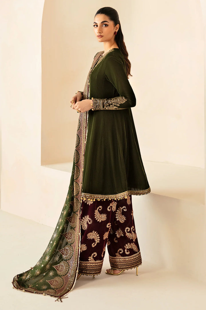 Jazmin | Embroidered Velvet Formal | VF-2029 - House of Ayeza