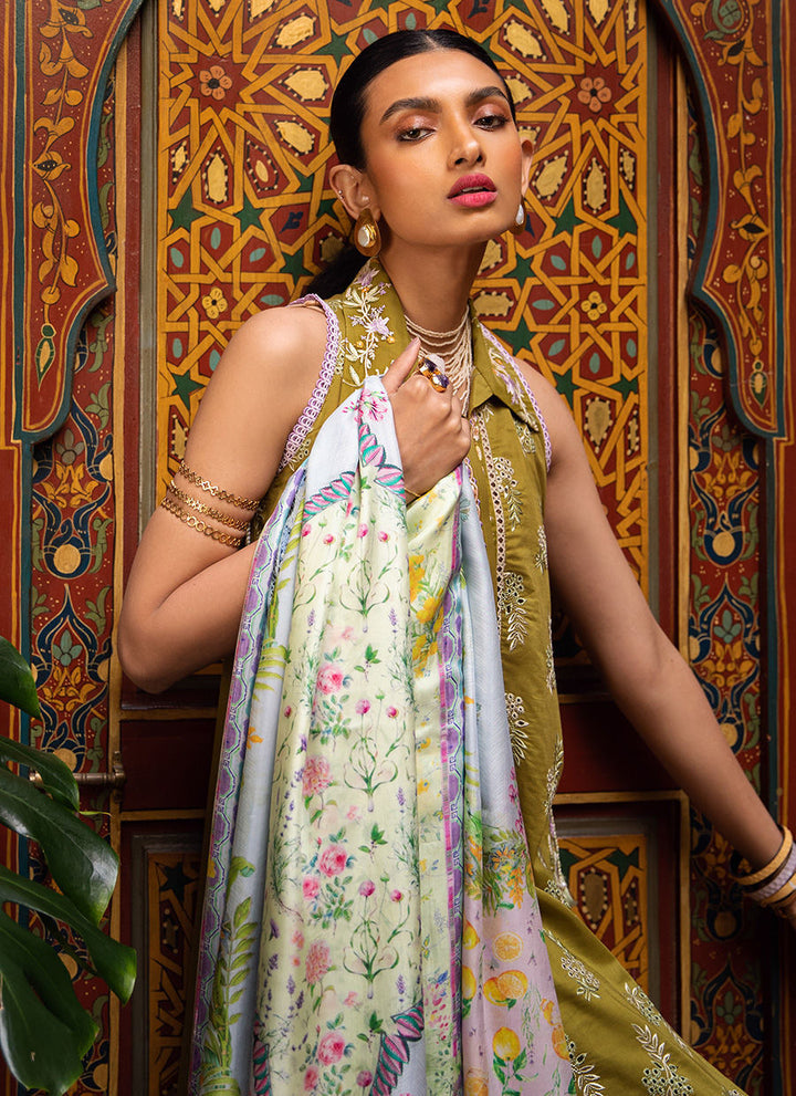 Farah Talib Aziz | Kesh Lawn '23 | KL-09 Asni Olive - House of Faiza