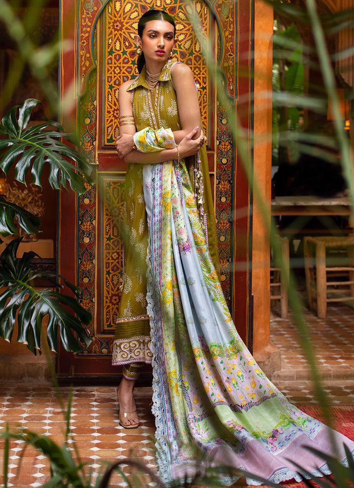 Farah Talib Aziz | Kesh Lawn '23 | KL-09 Asni Olive - House of Faiza