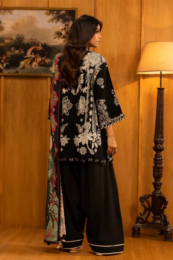 Sana Safinaz | Muzlin Winter '25 | Slub Muzlin 3 Piece Suit | M253-005A-3AP - House of Ayeza