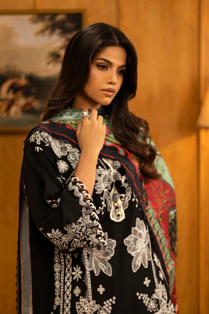 Sana Safinaz | Muzlin Winter '25 | Slub Muzlin 3 Piece Suit | M253-005A-3AP - House of Ayeza