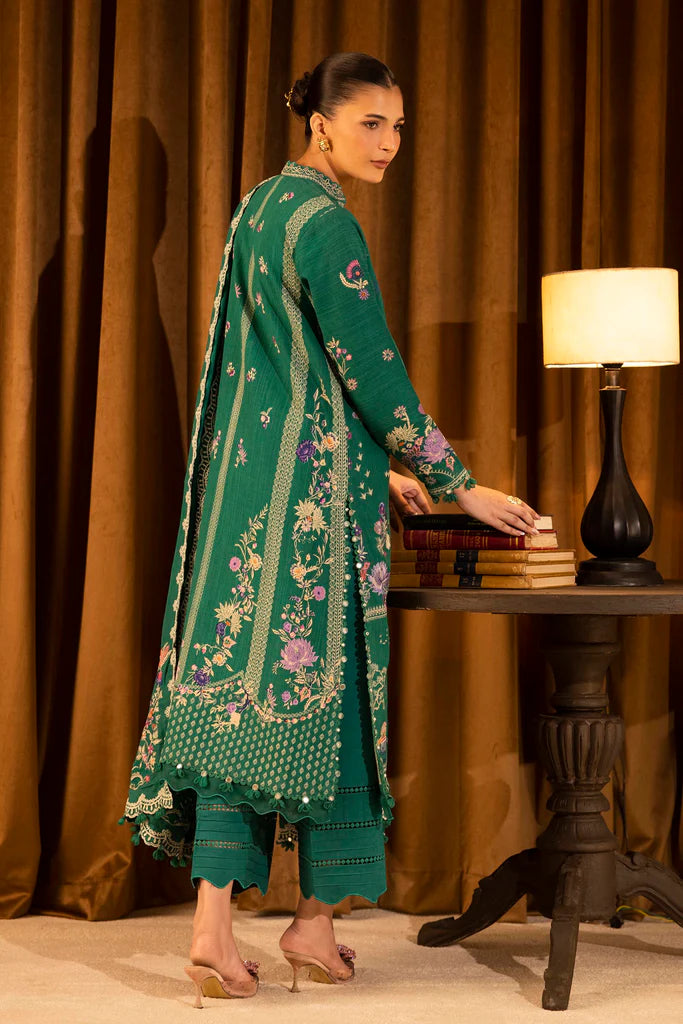 Sana Safinaz | Muzlin Winter '25 | Slub Muzlin 3 Piece Suit | M253-007A-3CP - House of Ayeza