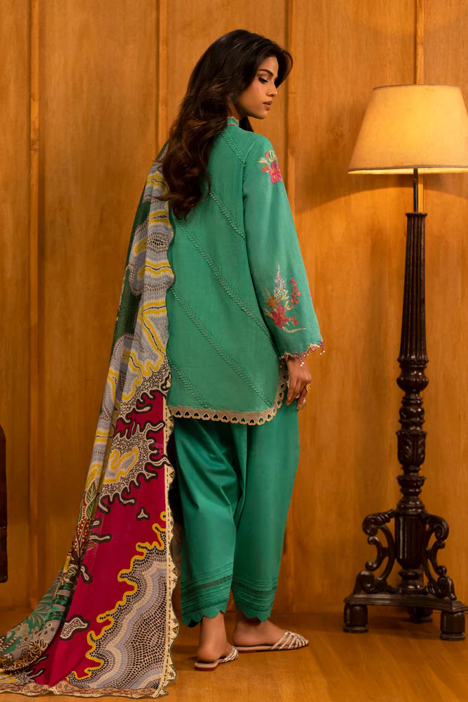 Sana Safinaz | Muzlin Winter '25 | Slub Muzlin 3 Piece Suit | M253-008A-3CY - House of Ayeza