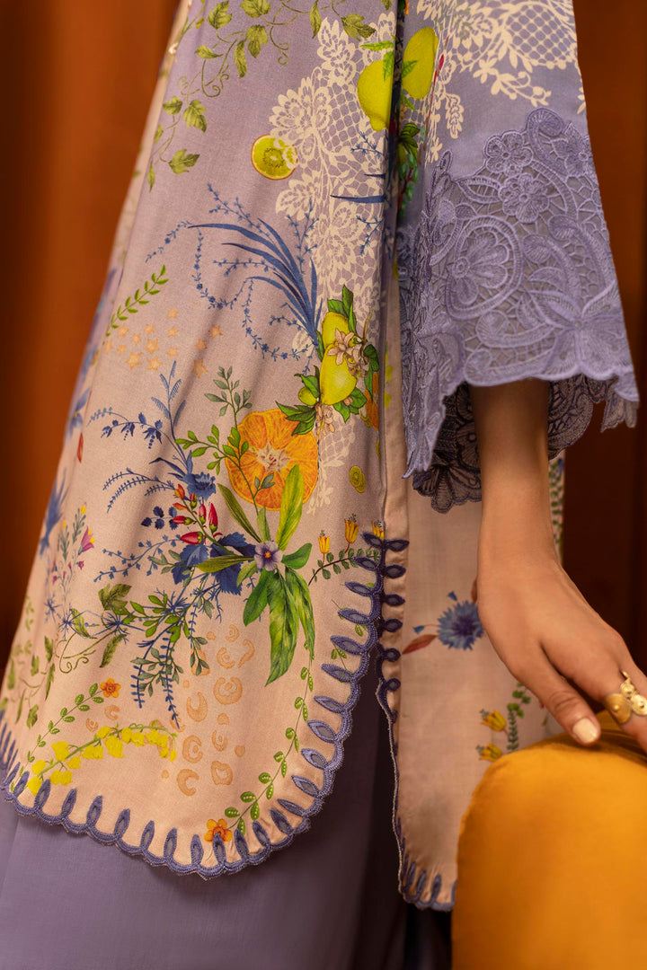 Sana Safinaz | Muzlin Winter '25 | Slub Muzlin 3 Piece Suit | M253-017B-3CY - House of Ayeza