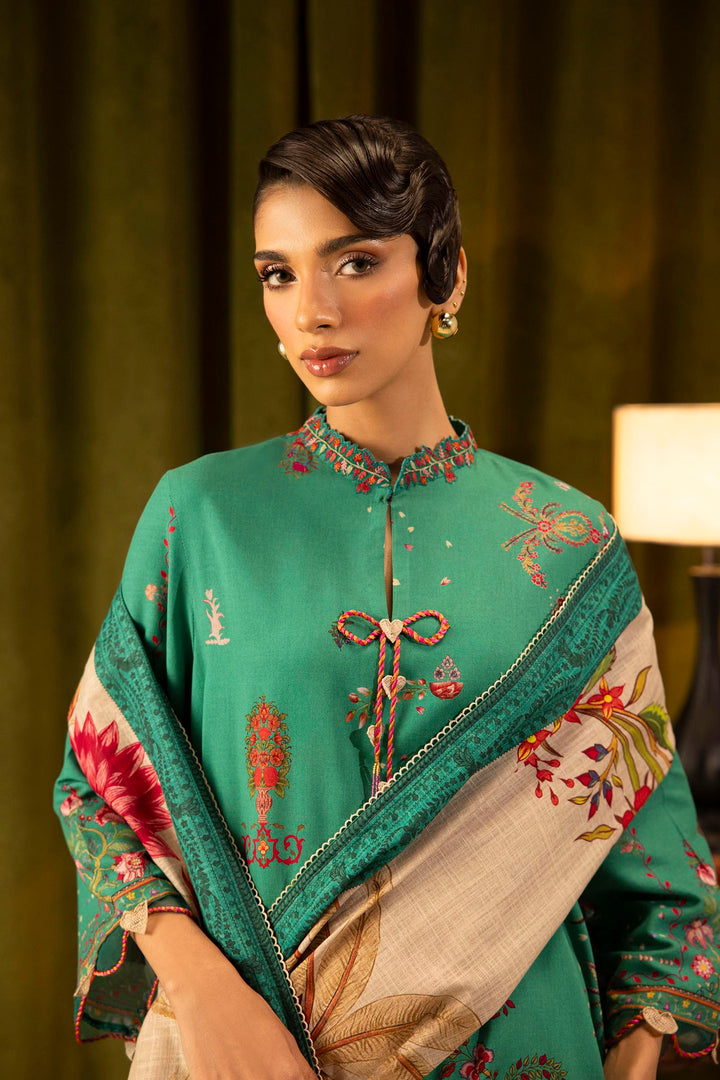 Sana Safinaz | Muzlin Winter '25 | Slub Muzlin 3 Piece Suit | M253-019B-3CQ - House of Ayeza