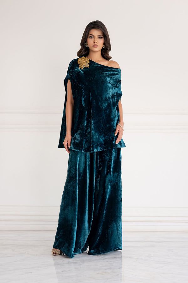 Ayesha Somaya | Velvet | 16955-Teal Whisper