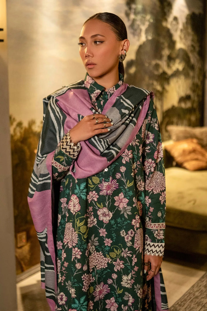 Maria B | M.Basics | Printed Khaddar Suit 504-B - House of Ayeza