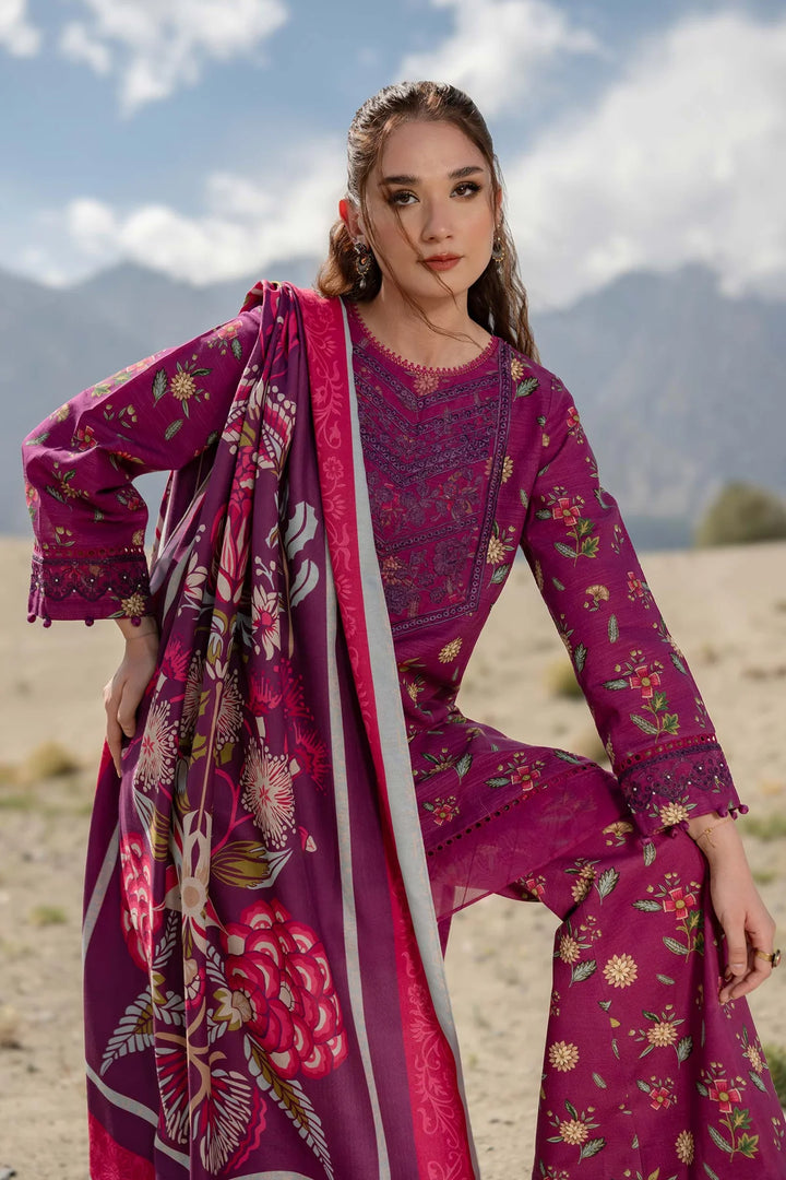 Maria B | M.Basics | Printed Khaddar Suit 505-A - House of Ayeza