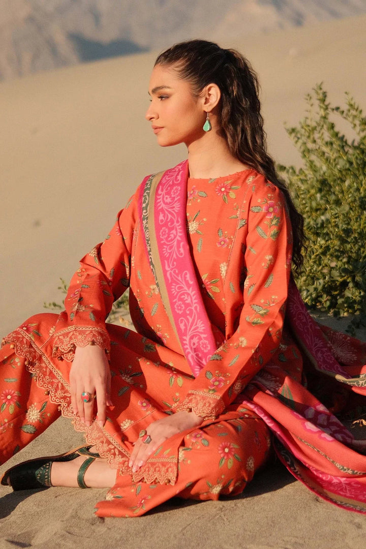 Maria B | M.Basics | Printed Khaddar Suit 505-B - House of Ayeza