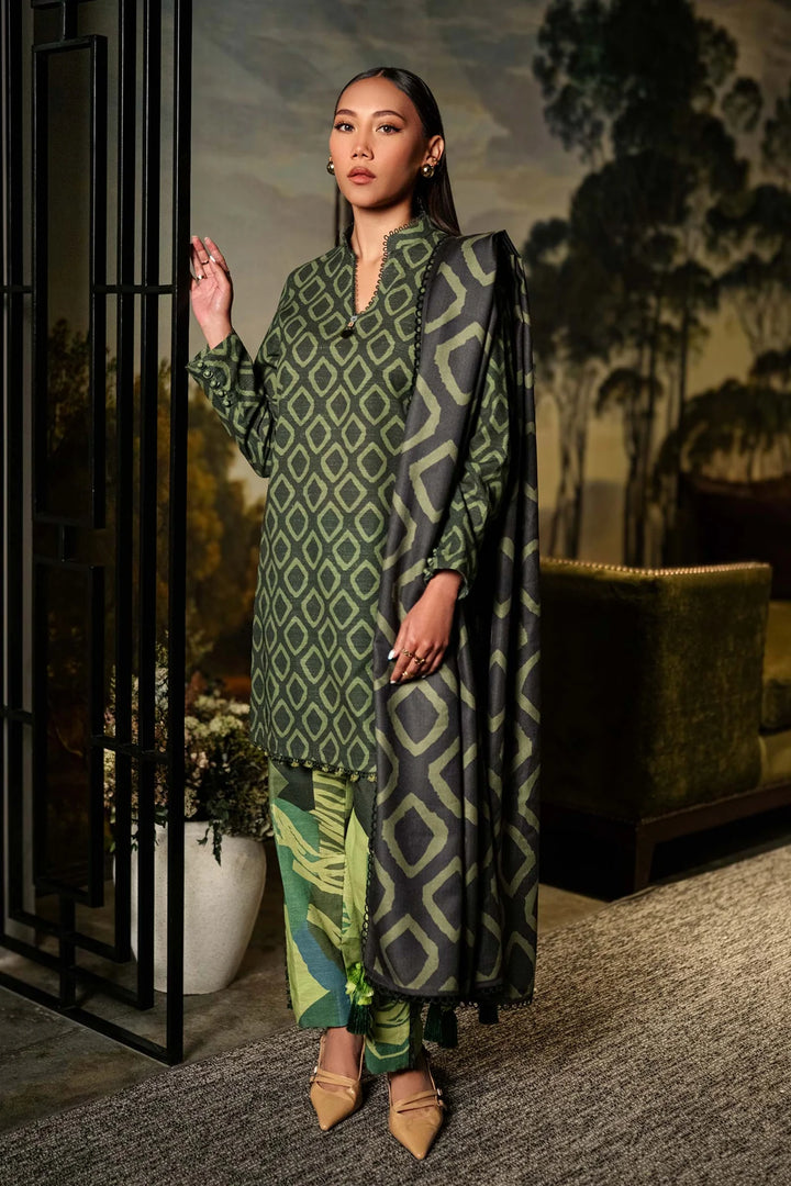 Maria B | M.Basics | Printed Khaddar Suit 506-A - House of Ayeza