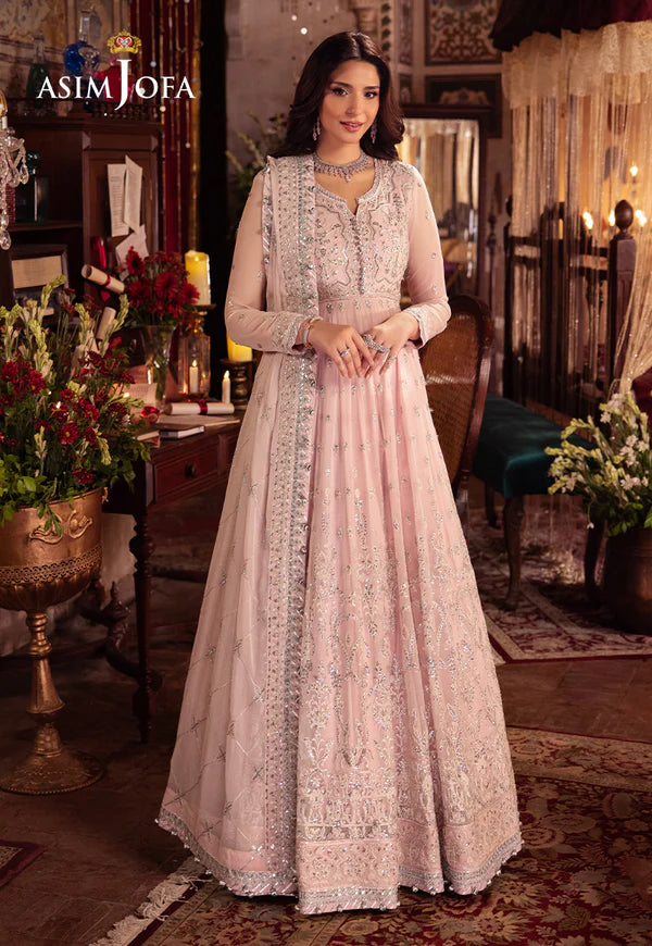 Asim Jofa | VASL | EMBROIDERED CHIFFON 3 PCS | AJYV-10 - House of Ayeza