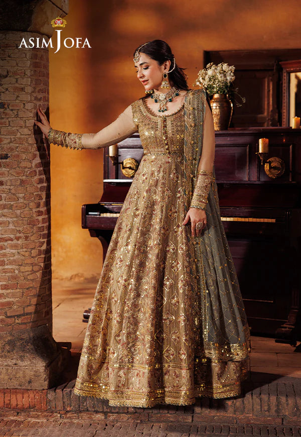 Asim Jofa | AJCE-07 EMBROIDERED CHIFFON 3 PCS