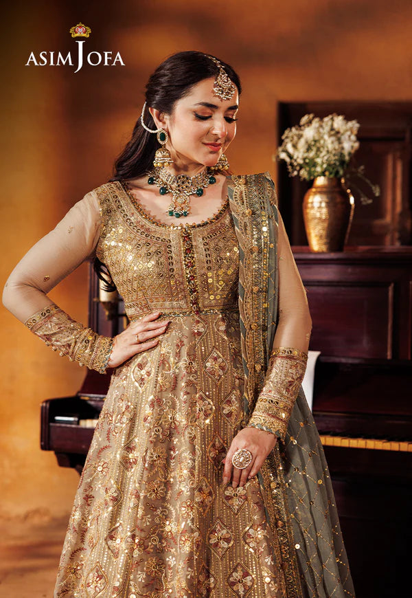 Asim Jofa | AJCE-07 EMBROIDERED CHIFFON 3 PCS